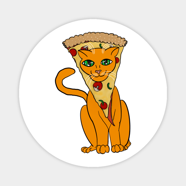 Pizza cat Magnet by CoffeePot